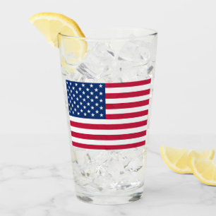 Copo De Pint Bandeira Americana - Vidro do Ponto