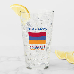 Copo De Pint Bandeira Armênia Armênia Azul Personalização