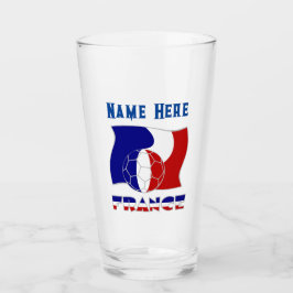 Copo De Pint Bandeira Bola de Futebol Francesa Personalizada