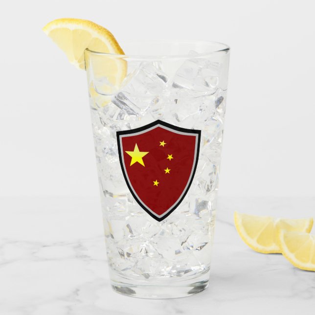 Copo De Pint bandeira chinesa (Gelo frontal)