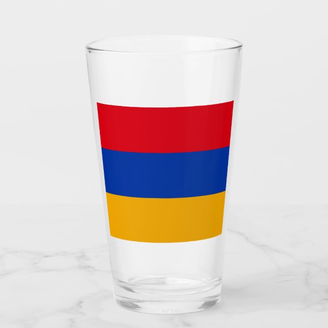 Copo De Pint Bandeira da Armênia (Frente)