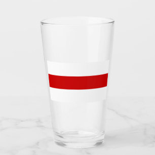 Copo De Pint Bandeira da Bielorrússia (Vermelha e Branca)
