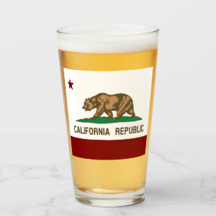 Copo De Pint bandeira da Califórnia 