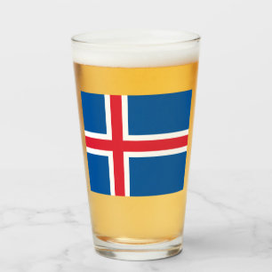 Copo De Pint Bandeira da Islândia