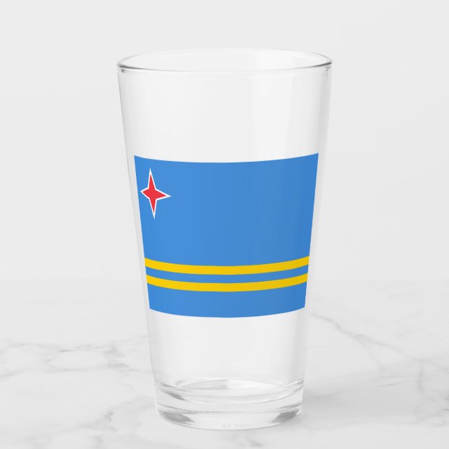 Copo De Pint Bandeira de Aruba (Frente)