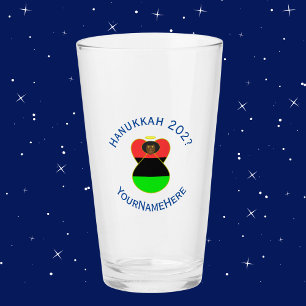 Copo De Pint Bandeira de Hanukkah do Anjo da Diáspora Africana