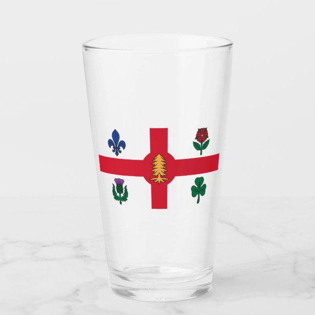 Copo De Pint Bandeira de Montreal (Quebec, Canadá) (Frente)