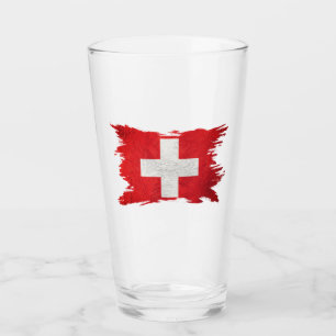 Copo De Pint Bandeira de Suiça de Grunge, Traço de Bruxelas,