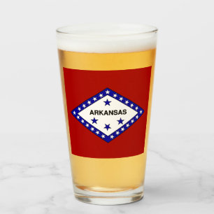 Copo De Pint bandeira do Arkansas