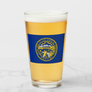 Copo De Pint Bandeira do Estado do Nebraska
