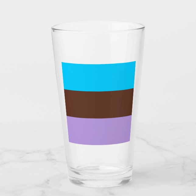 Copo De Pint Bandeira do Orgulho Androsexual (Frente)