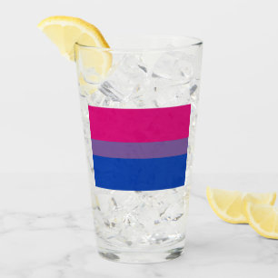 Copo De Pint Bandeira do Orgulho Bissexual