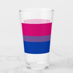 Copo De Pint Bandeira do Orgulho Bissexual
