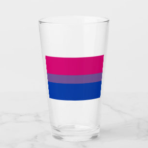 Copo De Pint Bandeira do Orgulho Bissexual