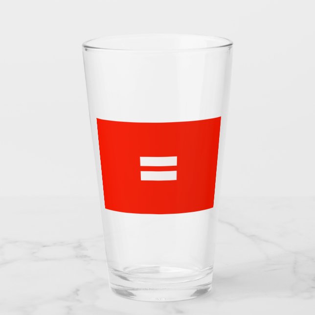 Copo De Pint Bandeira do Orgulho da Igualdade (Frente)