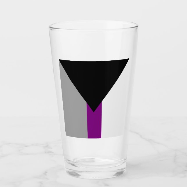 Copo De Pint Bandeira do Orgulho Demissexual (Frente)