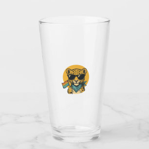 Copo De Pint Bandeira do Orgulho do Leopardo Arco-íris Design V