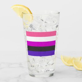 Copo De Pint Bandeira do Orgulho Genderfluid