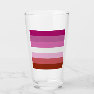 Copo De Pint Bandeira do Orgulho Lésbico