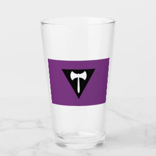 Copo De Pint Bandeira do Orgulho Lésbico Machado Roxo