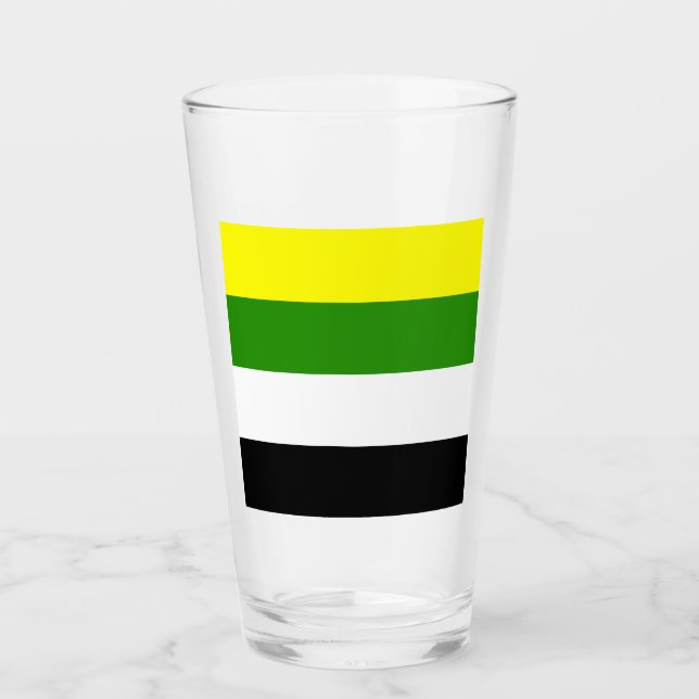 Copo De Pint Bandeira do Orgulho Skoliossexual (Frente)