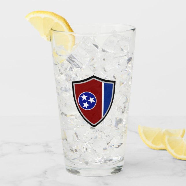 Copo De Pint Bandeira do Tennessee (Gelo frontal)