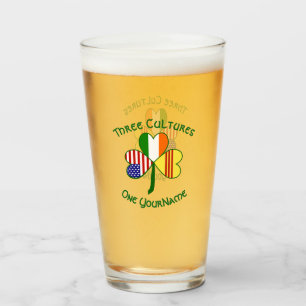 Copo De Pint Bandeira do Trevo da Irlanda do Vietnã do Sul Amer