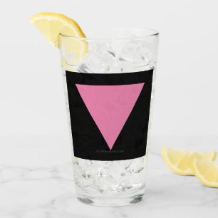 Copo De Pint bandeira do triângulo rosa SlipperyJoe's símbolo r