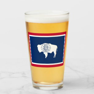 Copo De Pint Bandeira do Wyoming