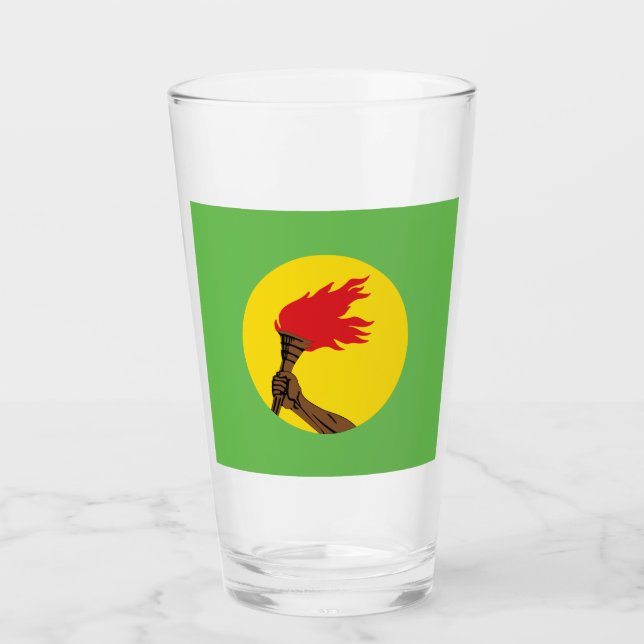 Copo De Pint Bandeira do Zaire - República Democrática do Congo (Frente)