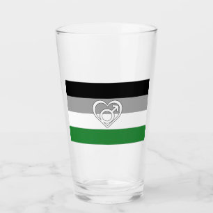 Copo De Pint Bandeira e Símbolo do Orgulho Androfilia