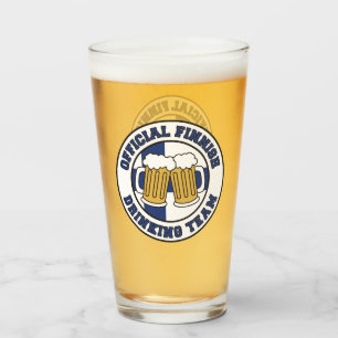 Copo De Pint Bandeira finlandesa oficial da equipe do bebendo