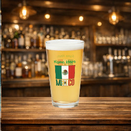 Copo De Pint Bandeira Personalizada do México