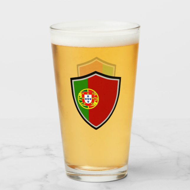 Copo De Pint bandeira portuguesa (Traseira (Preenchido))