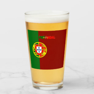 Copo De Pint bandeira portuguesa   