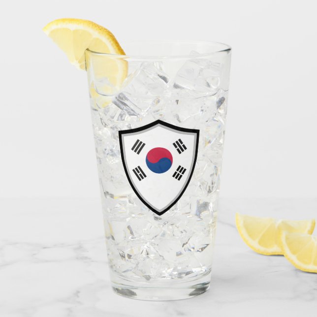 Copo De Pint bandeira sul-coreana (Gelo frontal)