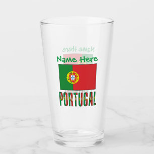 Copo De Pint Bandeira Verde Personalização Portugal Português