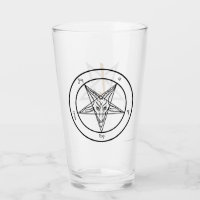 Baphomet e Anton LaVey Sigil Glass