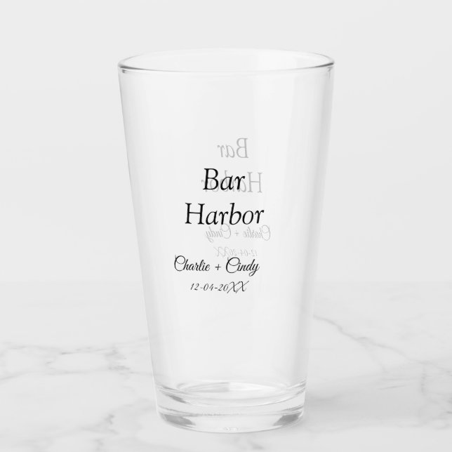 Copo De Pint Bar Harbour festa de solteira bridges casamento (Frente)