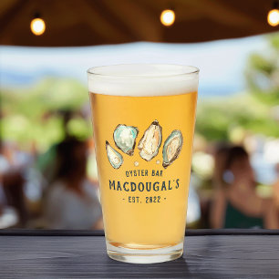 Copo De Pint Bar personalizado de ostra da Beach House