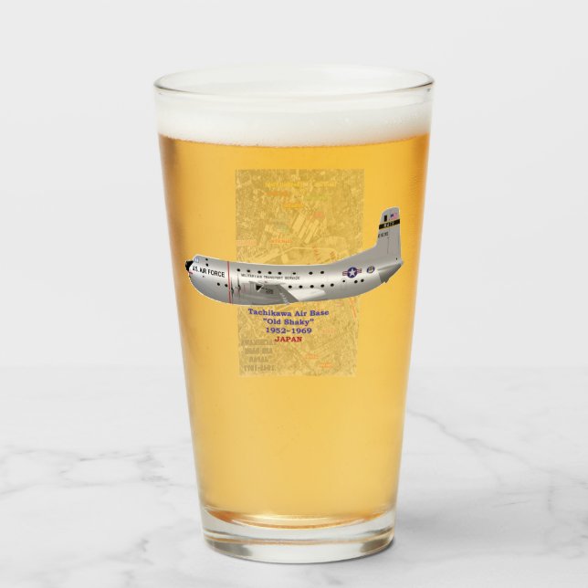 Copo De Pint Base aérea japão C-124 de Tachikawa (Frente (Preenchido))