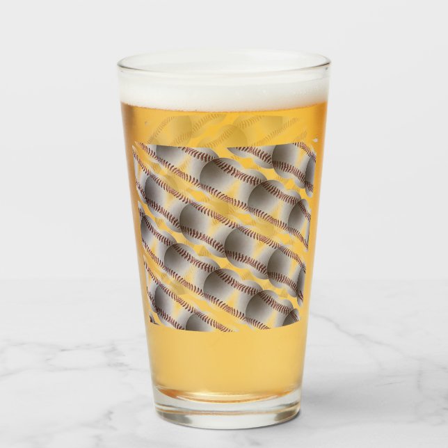 Copo De Pint Baseballs (Frente (Preenchido))