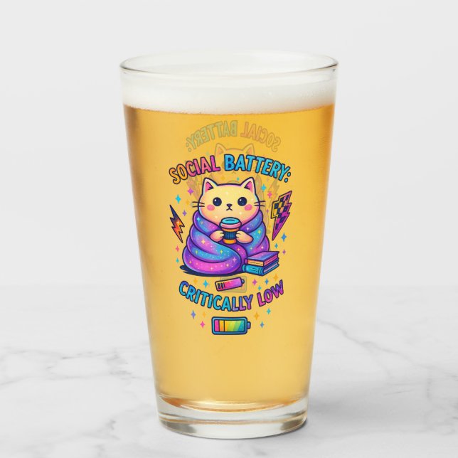 Copo De Pint Bateria social crítica... (Frente (Preenchido))