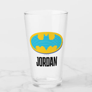 Copo De Pint Batman Símbolo de faixas cianas