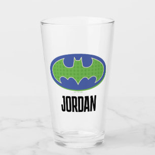Copo De Pint Batman Símbolo roxo e verde