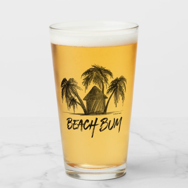 Copo De Pint Beach Bum (Frente (Preenchido))