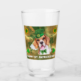 Copo De Pint Beagle Gold Feliz Dia de São Patrício