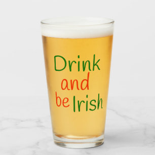 Copo De Pint Beba e Seja irlandês