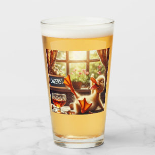 Copo De Pint Bebado Engraçado Vidro de Natal