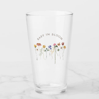 Copo De Pint Bebê Colorido De Flor Selvagem Em Chá de fraldas D